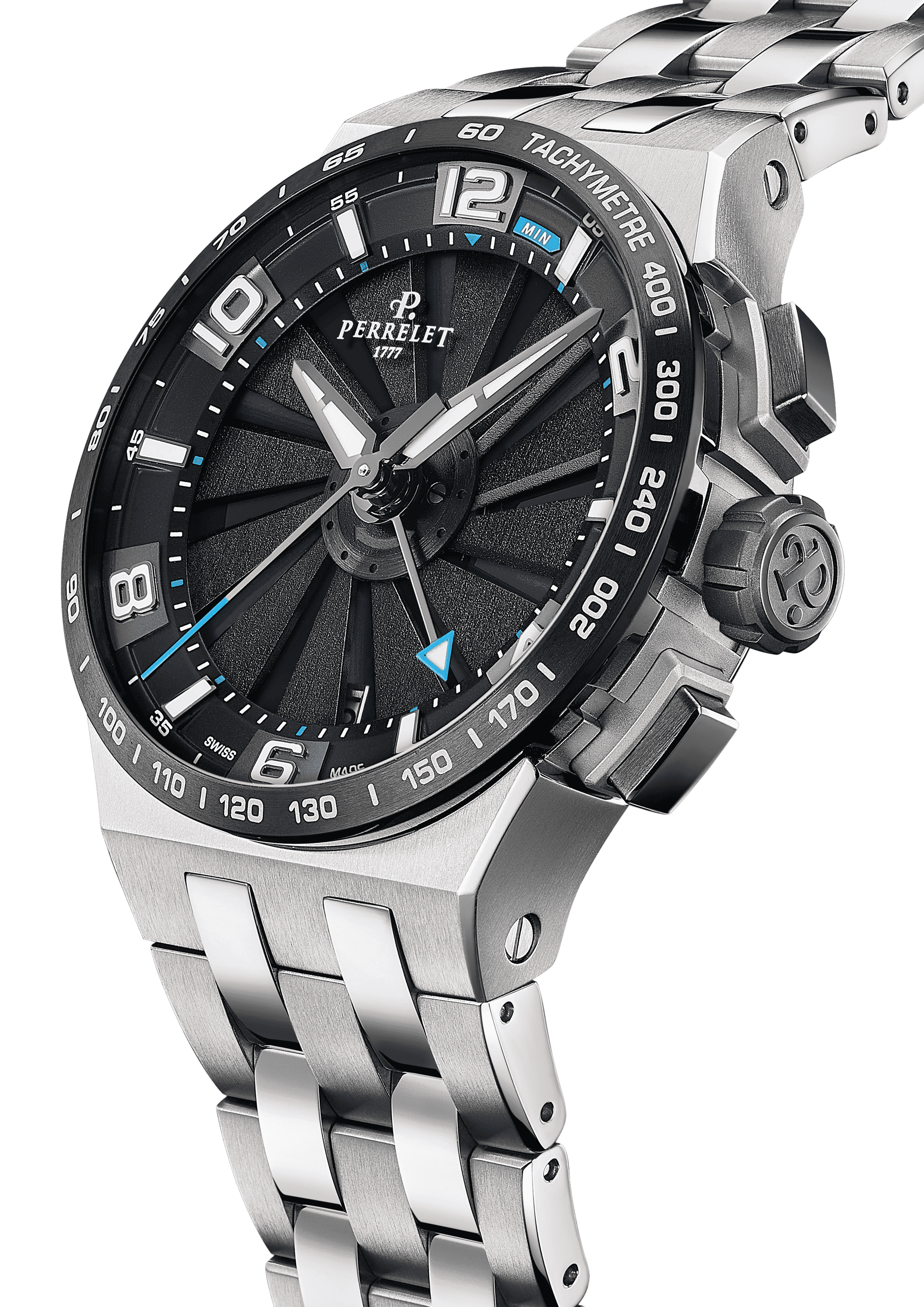 Perrelet Turbine Chrono Neo Electric Blue A4072/1 — фотография 2