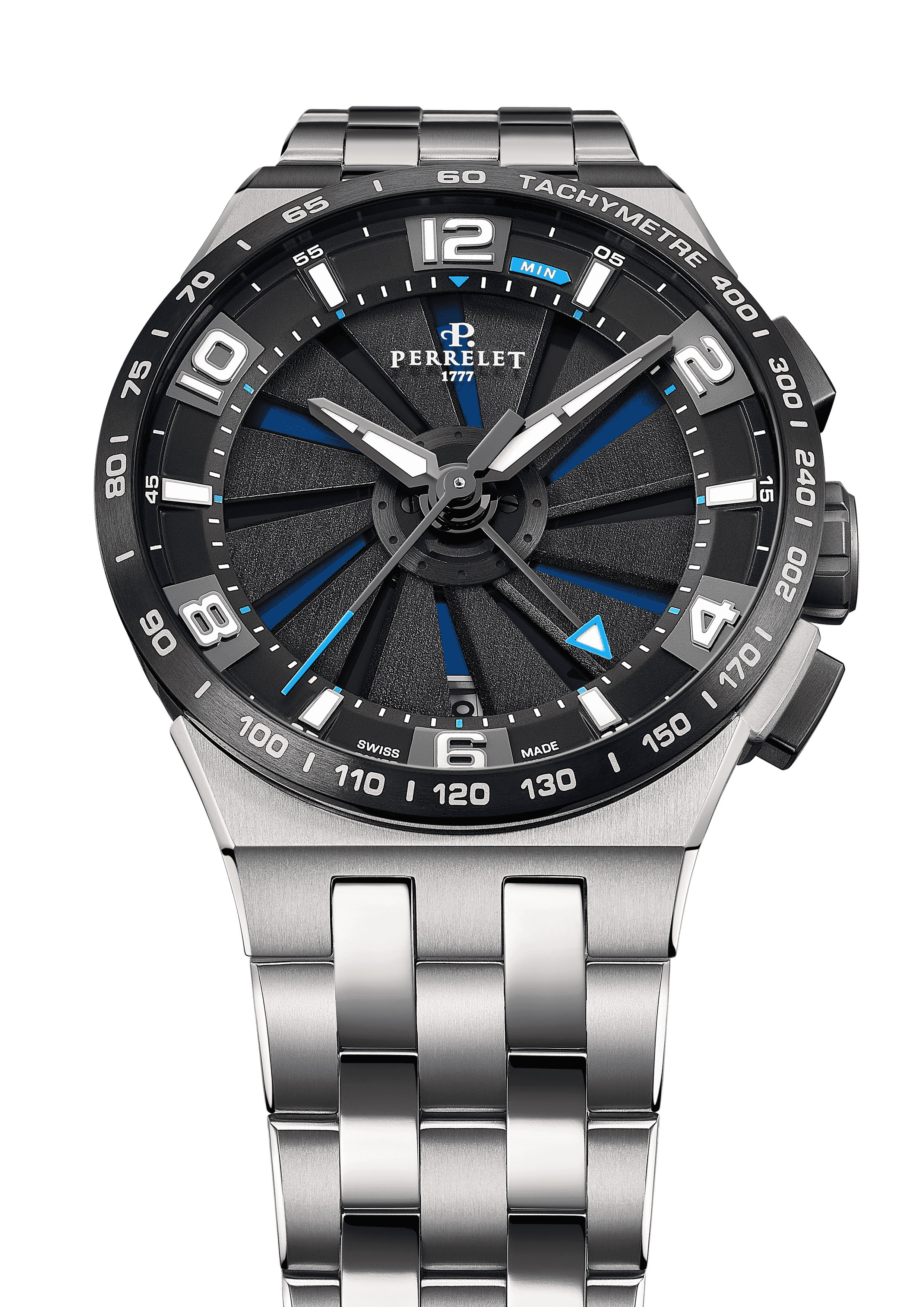 Perrelet Turbine Chrono Neo Electric Blue A4072/1 — фотография 3